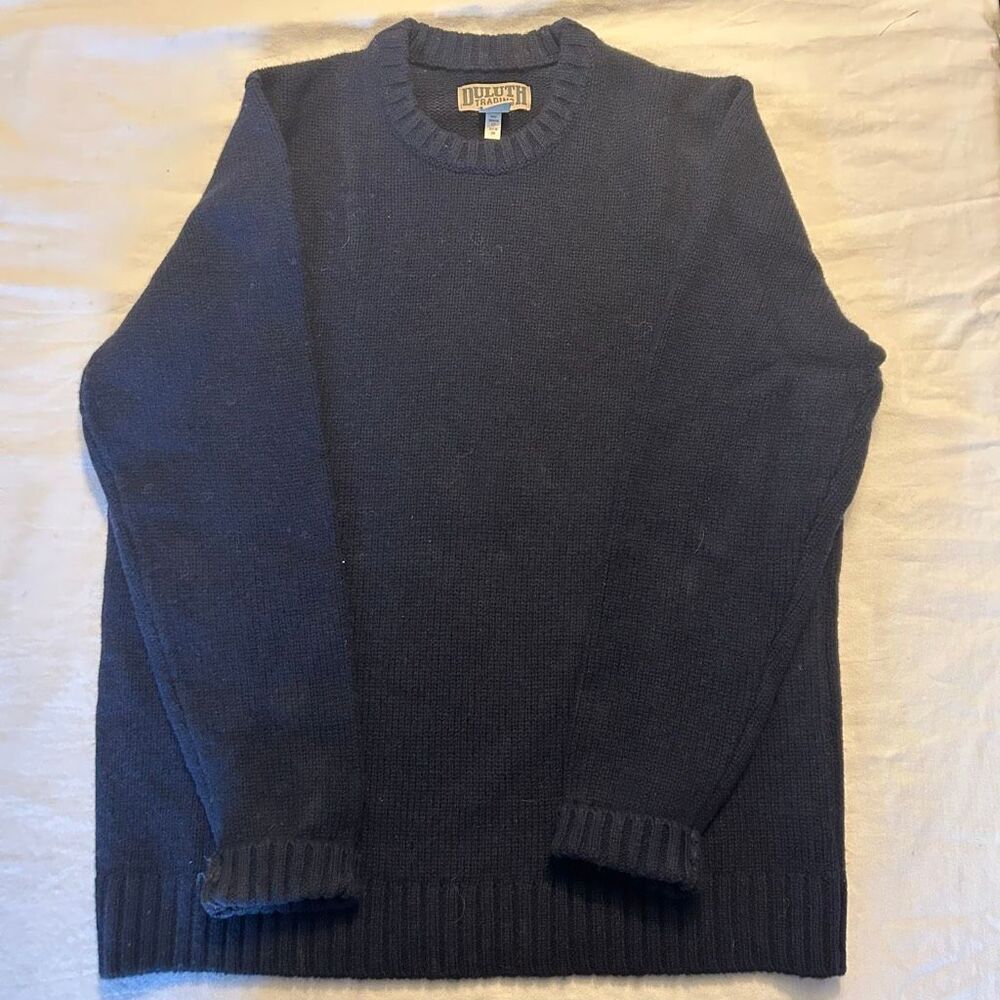 Duluth Trading Co. L Blue Sweater